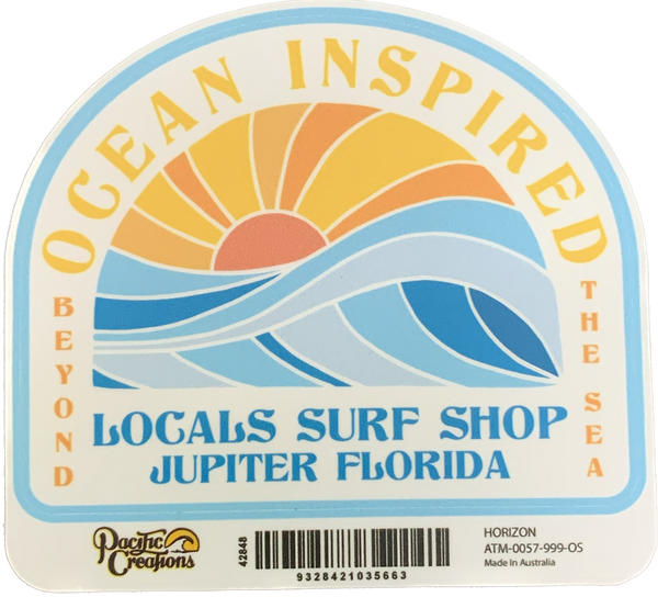 LOCALS SURF SHOP STICKERS 4-5"