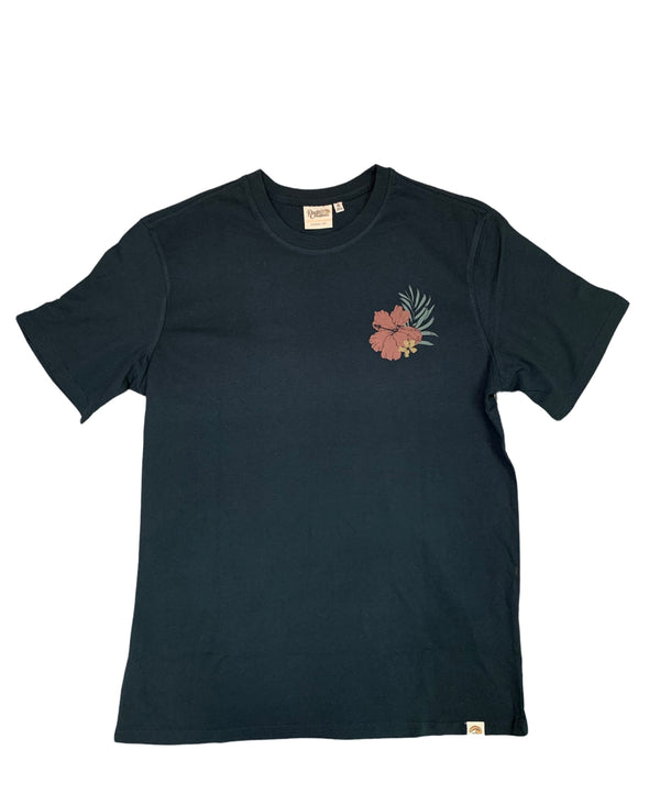LOCALS MENS PARADISE PALMS TEE WASHED BLACK