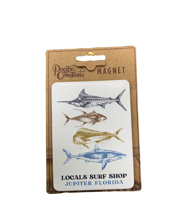 LOCALS FISH STACK MAGNET