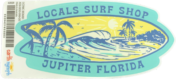 LOCALS SURF SHOP STICKERS 4-5"