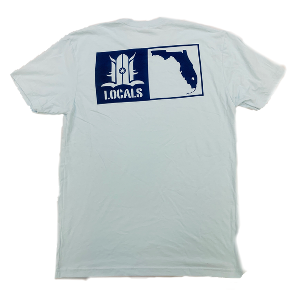 LOCALS FLORIDA BOARDERS SUEDED CREW LIGHT BLUE
