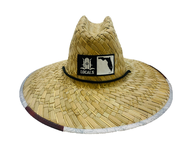 FLORIDA BOARDERS STATESIDE MAP STRAW HAT